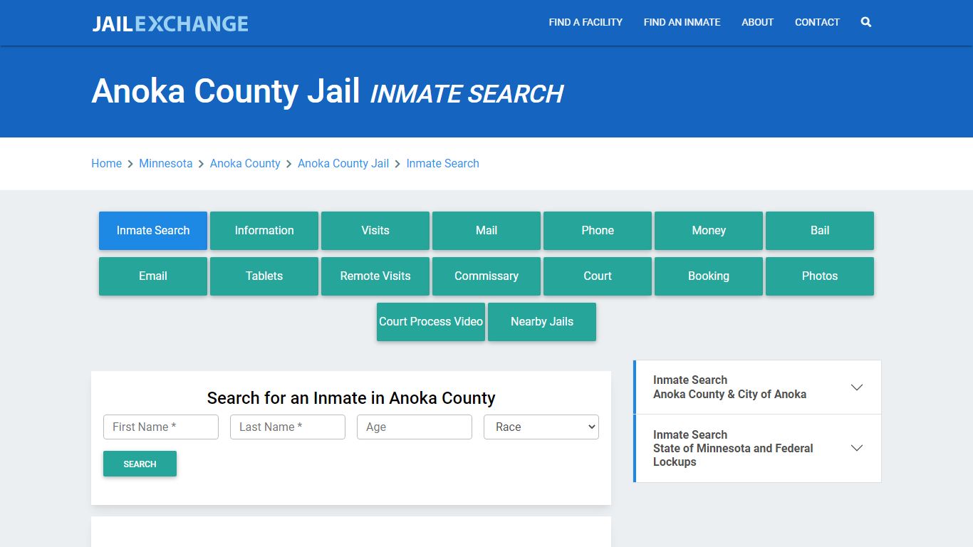 Anoka County Jail, MN Inmate Search: Roster & Mugshots